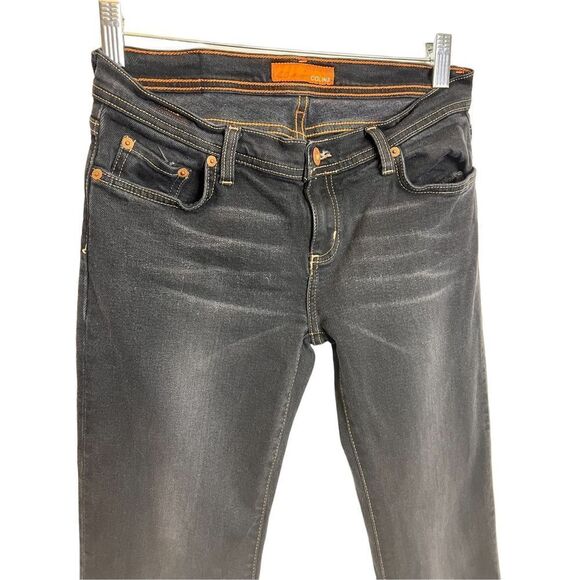 Collins jeans Y2K dark was low rise flair sz 28 - Picture 3 of 7